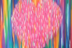 Heart 30X30 Acrylic on Canvas Gallery Wrapped