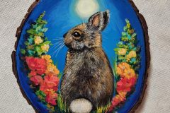 Moon-Bunny- Wood Slab