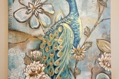 Restful Peacock 30"X40" Gallery Wrapped Canvas Available