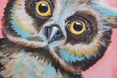 Whoo Are You Owl? 8"X10" Acrylic on Canvas