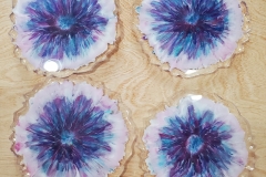 5" Heat Resistant Resin Coasters Back