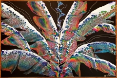 Wings Extravaganza 36"X24" Acrylic on Canvas Gloss Finish