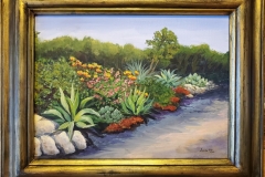 Juniper Level Botanic Garden 21"X17" Framed Acrylic on Canvas