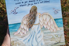 Ocean Angel 12X12 on Gallery Wrapped canvas