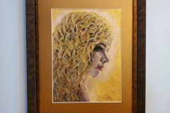 Elisheva 20"X24" Matted & Framed (Metallics)