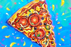 Sandra-Lett-Pizza-Acrylic