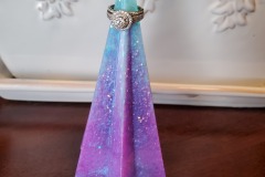 Hexagon Pyramid Resin Ring Holder