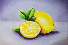 Lemons 8X10 Acrylic on Canvas